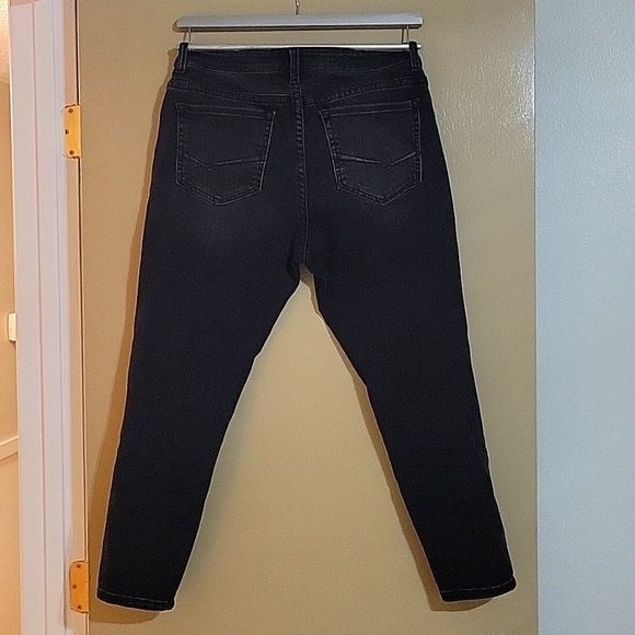 BKE Payton Mid Rise Ankle Skinny Jeans Black Women's Size 32x27 - Picture 2 of 3